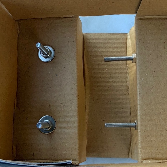 INSTANT FURNITURE UPDATE KNOBS PULLS MERCURY GLASS SILVER SET OF 4 - Picture 7 of 7